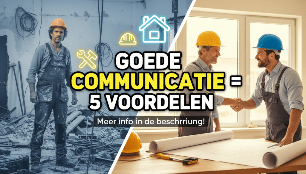 Waarom goede communicatie aannemer