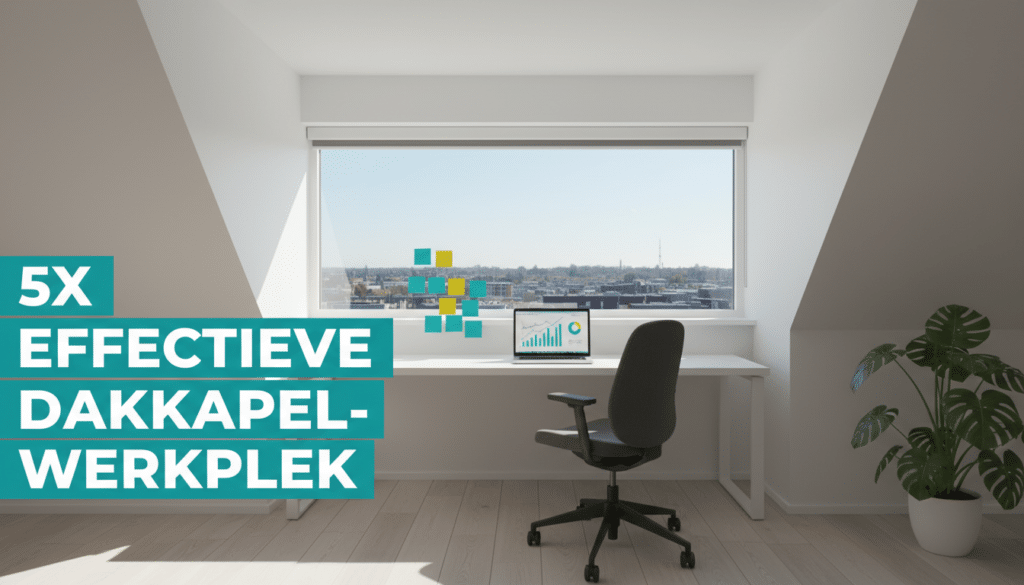 rustige effectieve, ultieme dakkapel-werkplek