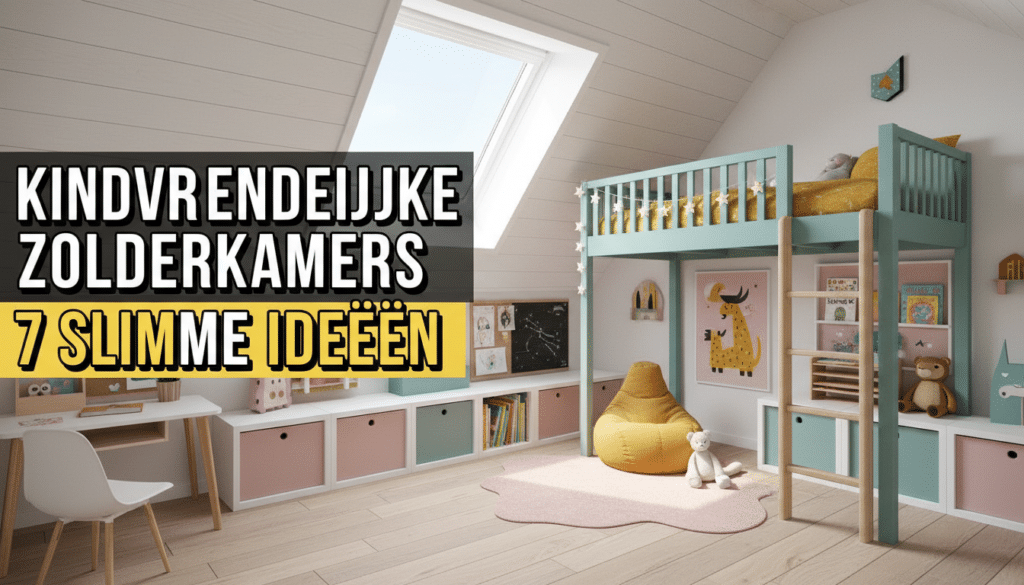 Inspiratie voor kindvriendelijke zolderkamers: