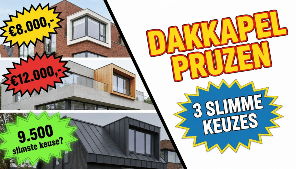 Dakkapel prijzen materiaalsoort: schokkend